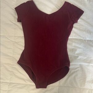 Capezio burgundy leotard - Child Medium
